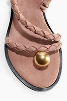 Heeled Suede Sandals