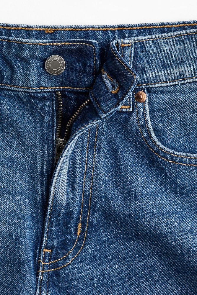 Short taille haute en denim