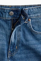 Short taille haute en denim