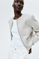 Textured-Weave Jacket