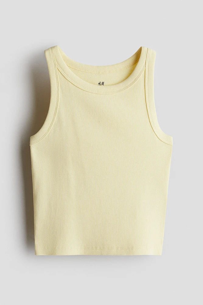 Ribbed Cotton Tank Top