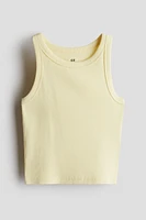 Ribbed Cotton Tank Top