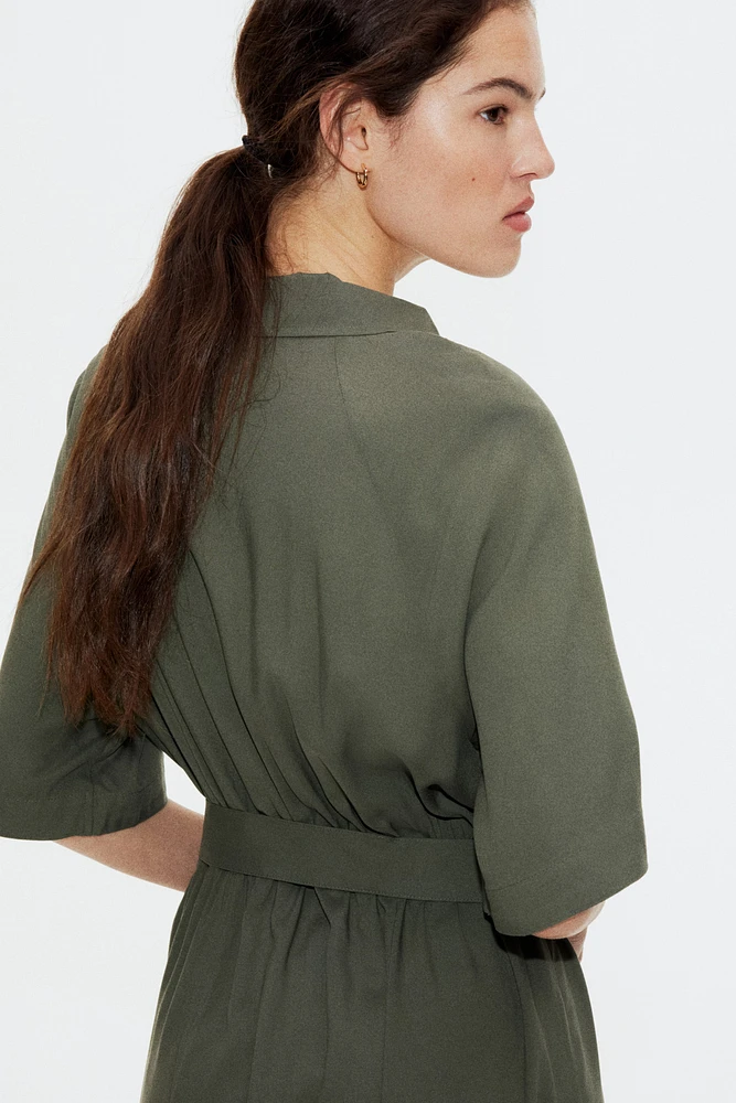 Tie-belt Shirt Dress