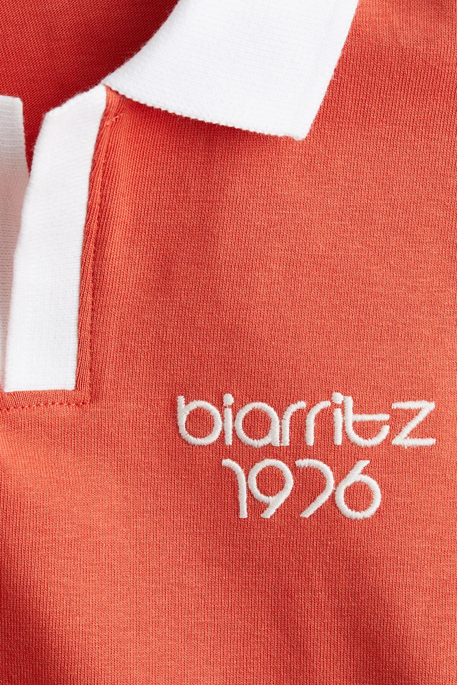 Embroidered-Detail Polo Shirt