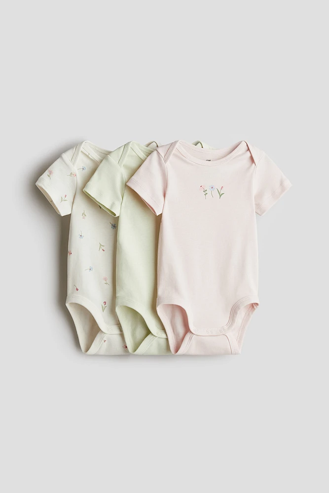 Lot de 3 maillots en coton à encolure américaine