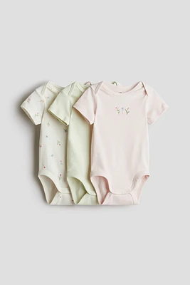 Lot de 3 maillots en coton à encolure américaine
