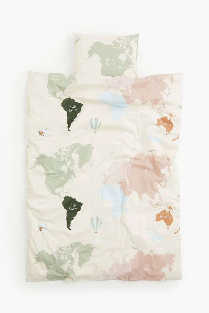 Patterned Twin Duvet Cover Set