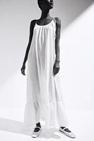 Tie-Shoulder-Strap Beach Dress