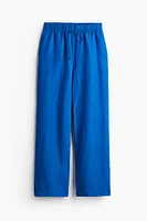 Linen-blend Pull-on Pants