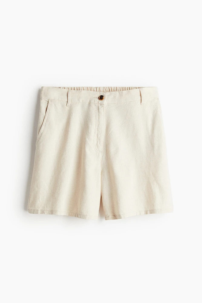 Linen-blend Shorts