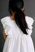 Scalloped-Trim Dress