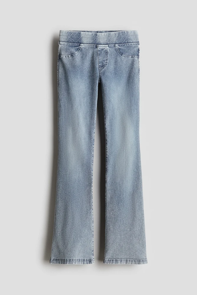 Flared Jersey Pants