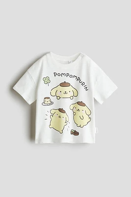 T-Shirt with Printed Motif