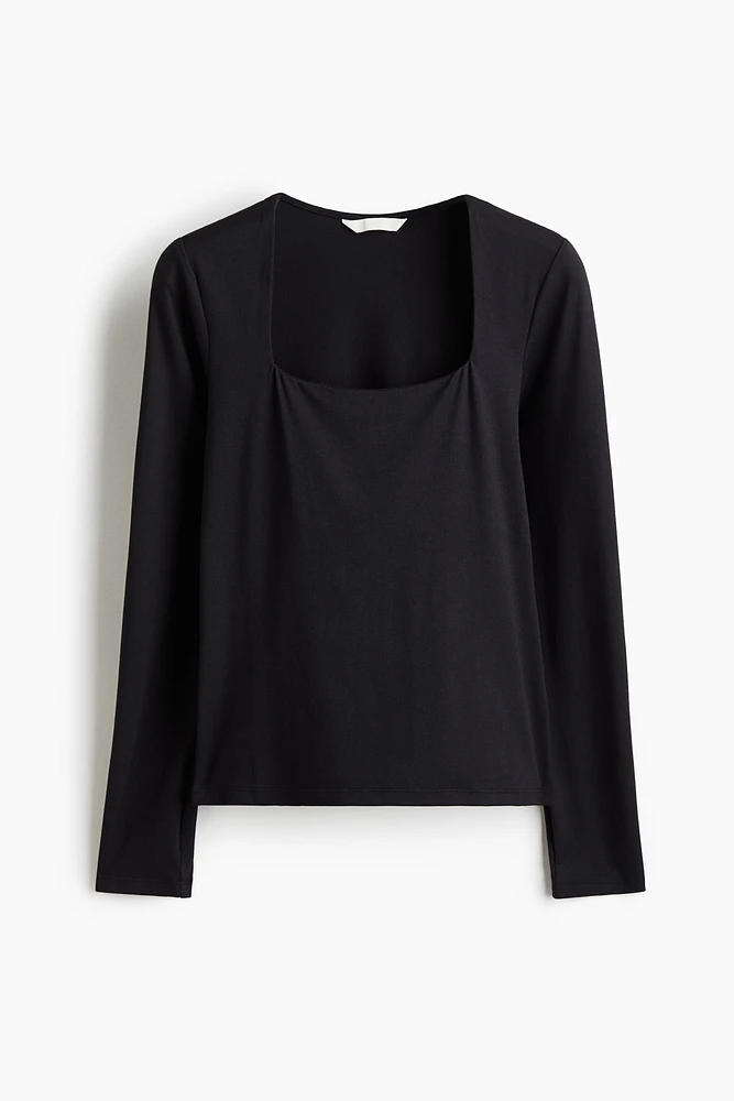 Long-sleeved Jersey Top