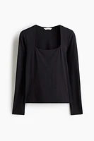 Long-sleeved Jersey Top