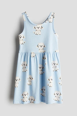Robe à motif en coton