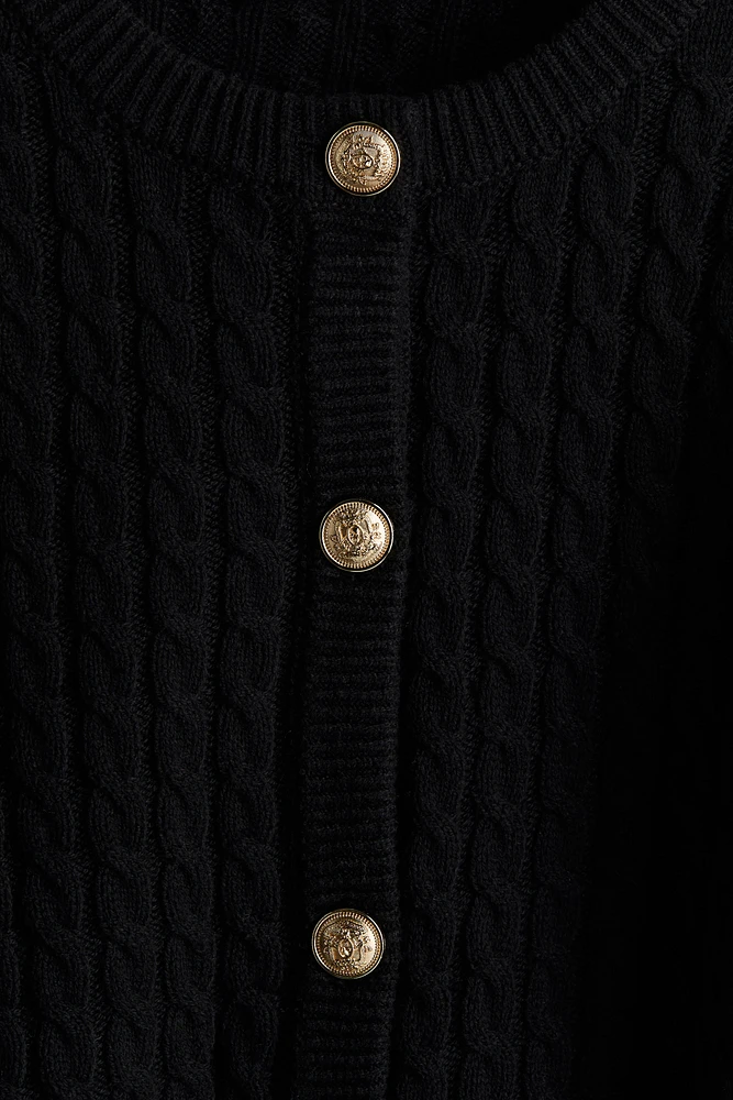 Cable-Knit Cardigan