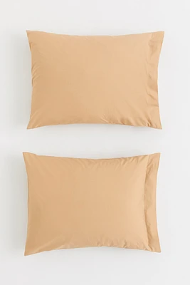 2-pack Cotton Percale Pillowcases