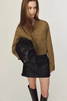 Cropped Cargo Shirt