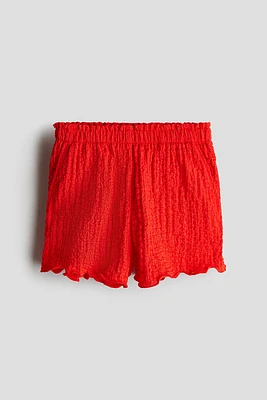 Crinkled Jersey Shorts