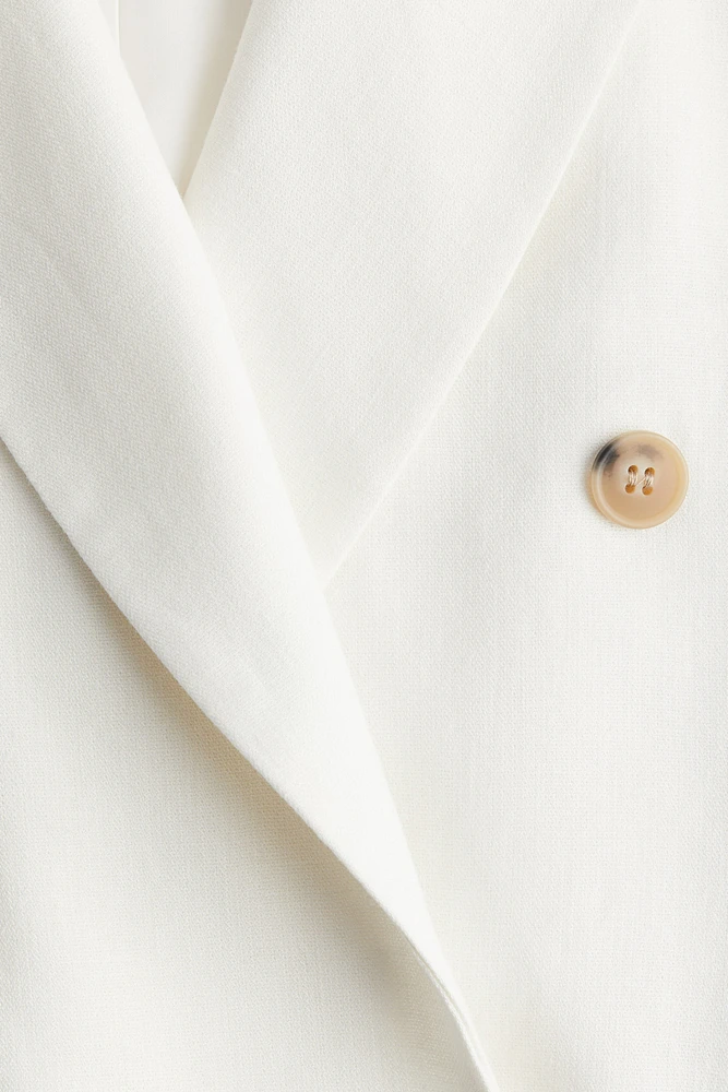 Linen-Blend Blazer