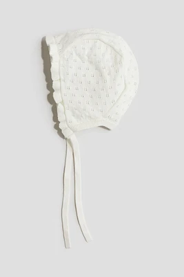 Knit Cotton Bonnet