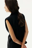 Linen-Blend Vest