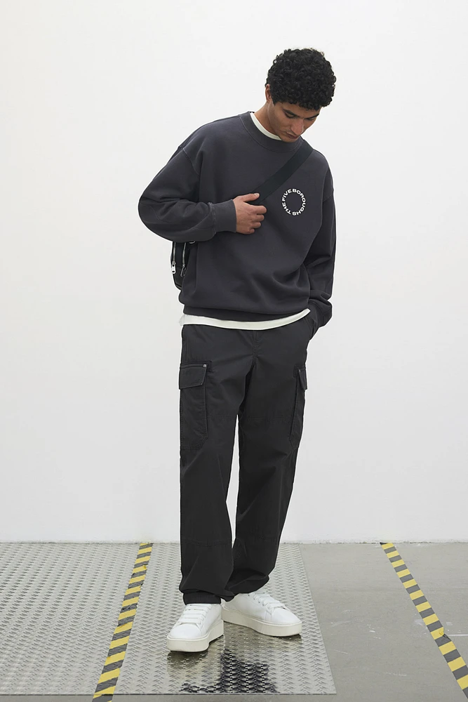 Loose-Fit Printed Sweatshirt
