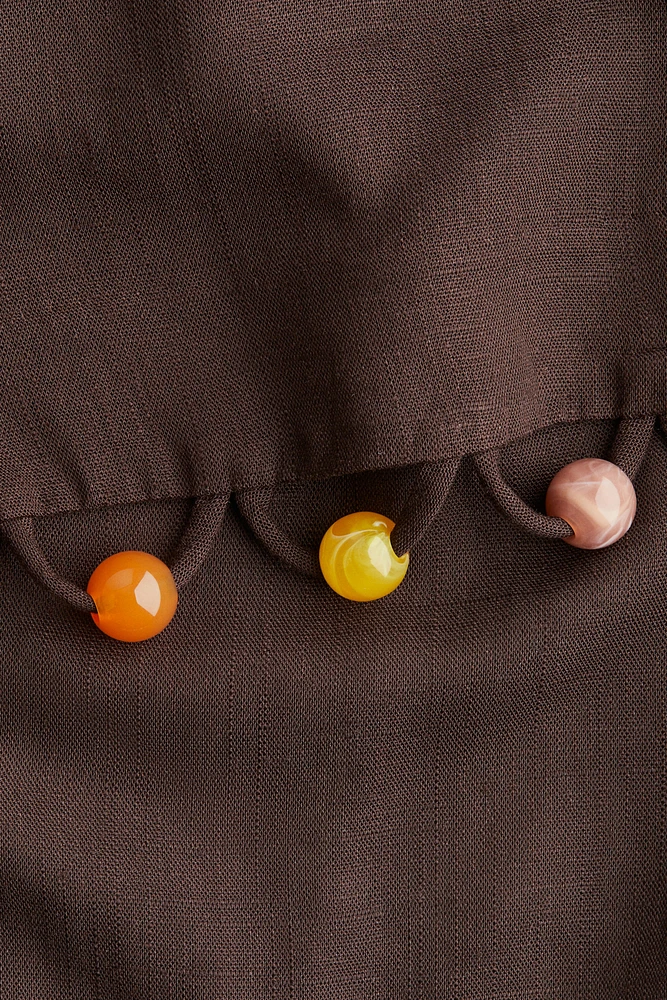 Bead-Detail Strappy Dress