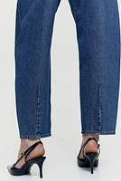 High Rise Barrel Leg Jeans