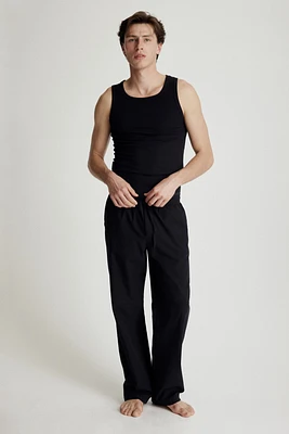 Relaxed-Fit Poplin Pants