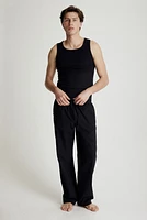 Relaxed-Fit Poplin Pants