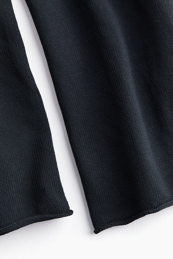 Roll-edge Sweater