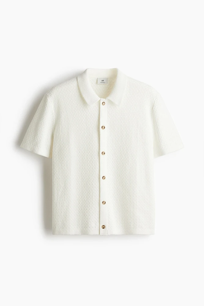 Regular Fit Textured-Knit Shirt