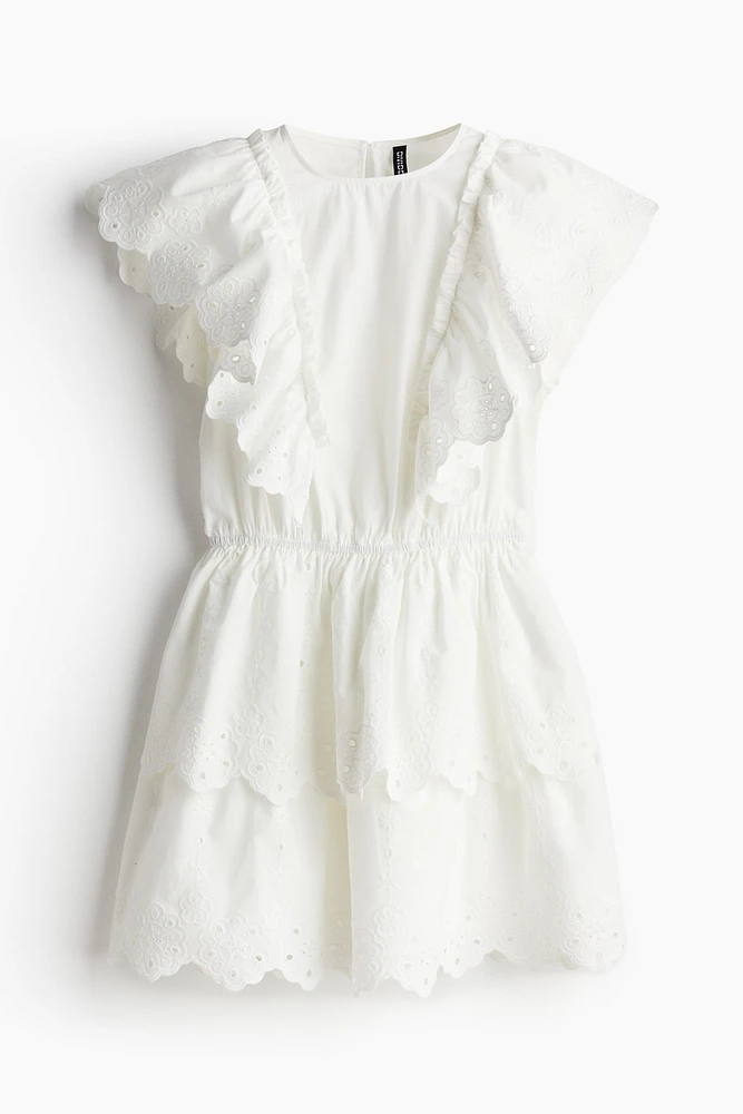 Robe à volant en coton