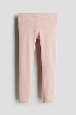 Ribbed Jersey Leggings
