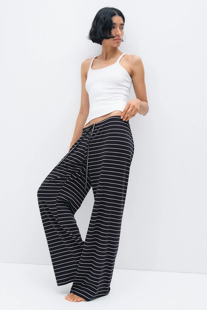 Wide-leg Jersey Pants