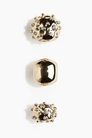 3-pack Statement Rings