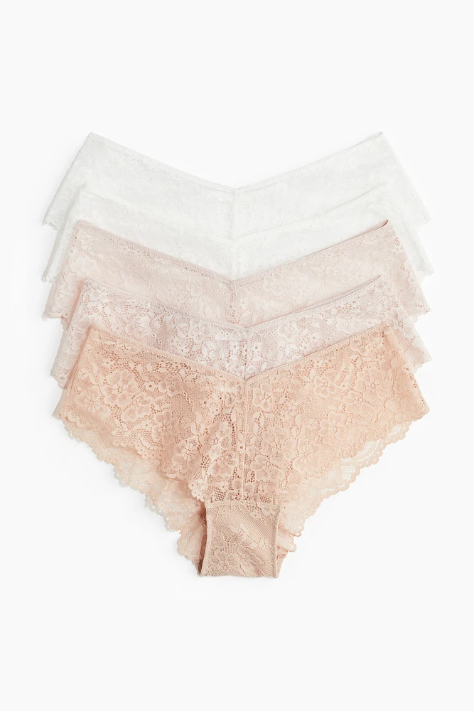 Lot de 5 culottes Hipster en dentelle