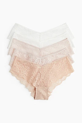 Lot de 5 culottes Hipster en dentelle