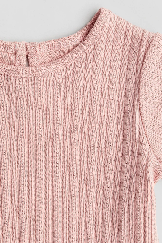 Ribbed Jersey Top