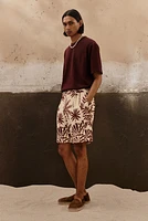 Relaxed-Fit Patterned Shorts