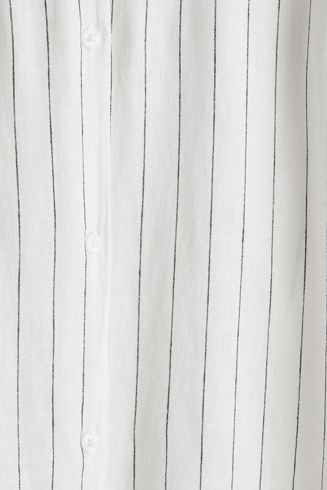 Linen-Blend Shirt