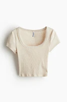 Ribbed Crop T-shirt