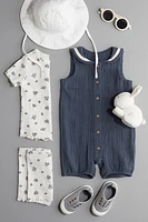 Muslin Sailor Romper Suit