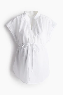 MAMA Blouse avec ceinture à nouer