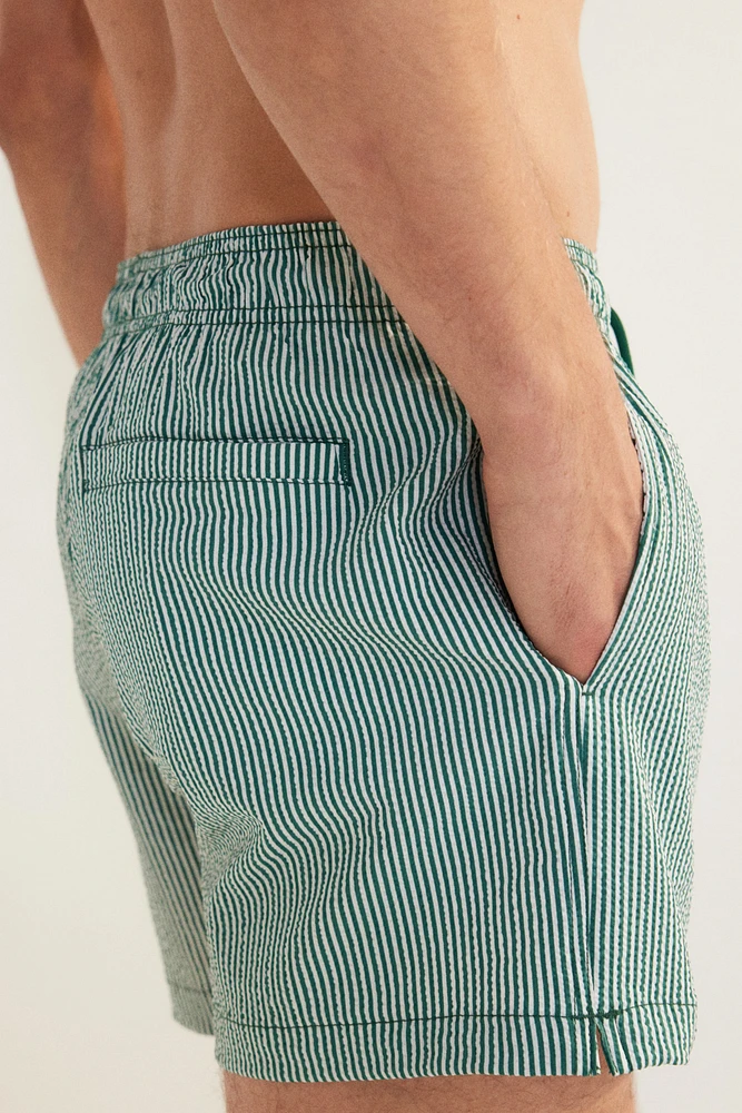 Seersucker Swim Shorts