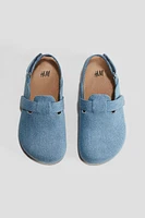 Denim Open-Heeled Shoes