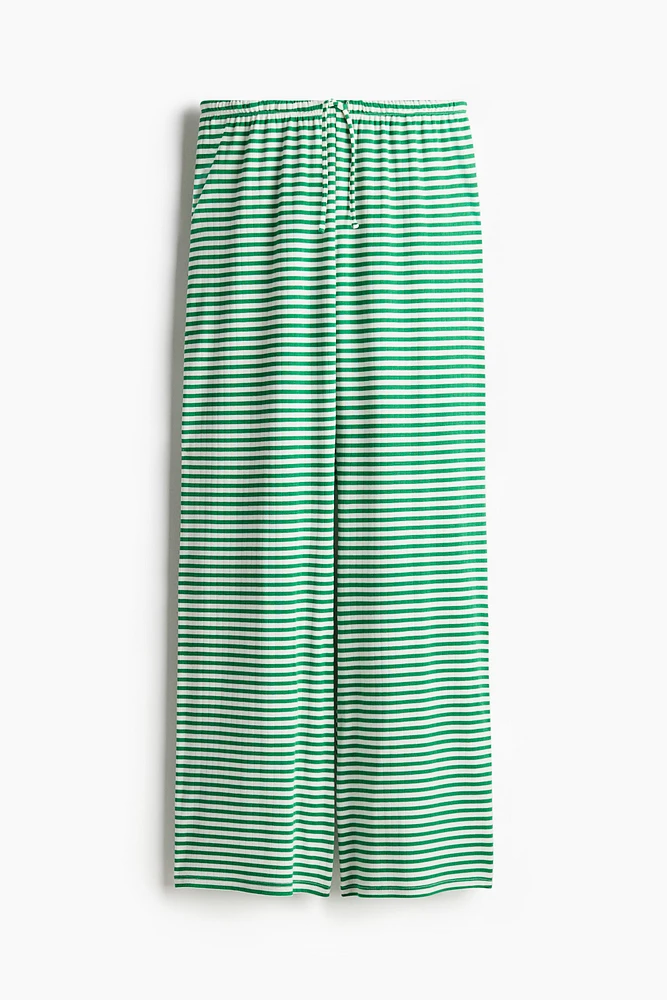 Pantalon large avec cordon de serrage