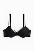 Embroidered Demi Push-up Bra